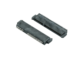 SATA 7+15P 母座板上单排焊线